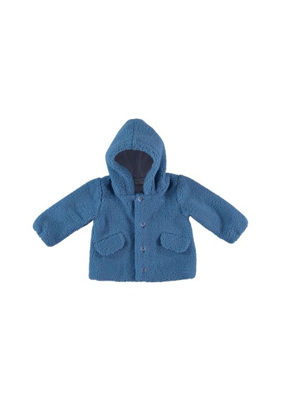 Dear Enika Monaroza Erkek Mont Peluş Koyu Mavi Bebek Mont 22-546 001