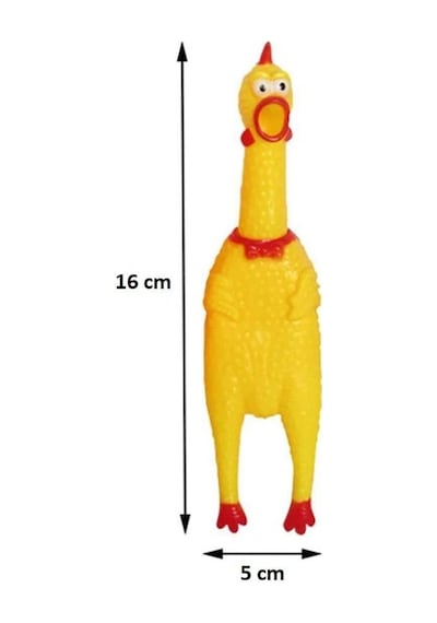 Carino Öten Tavuk Köpek Oyuncağı Small 16 CM