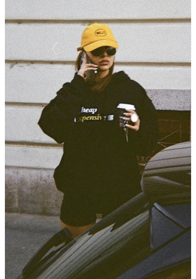Madmext Siyah Baskılı Oversize Kapüşonlu Sweatshirt Mg1573