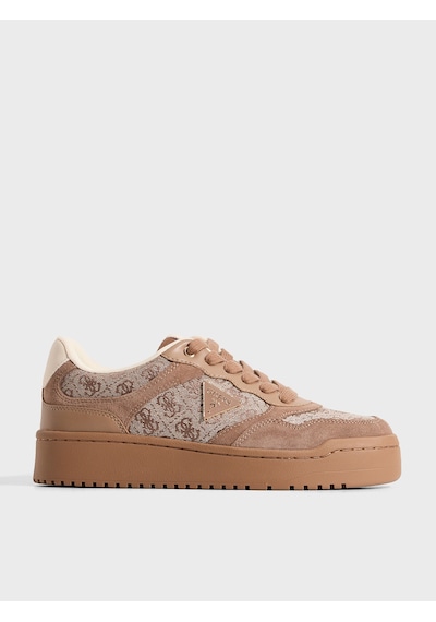 Guess Miriam Deri Karışımlı Kadın Sneaker Ayakkabı Fltm16fal12 Bej
