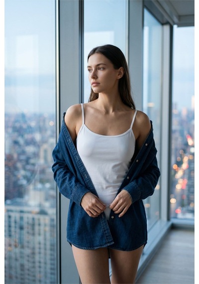 Aura Collections Kadın Pamuklu Slim Fit Askılı Atlet Yumuşak Soft Örme Basic İç Giyim Vücuda Oturan Beyaz