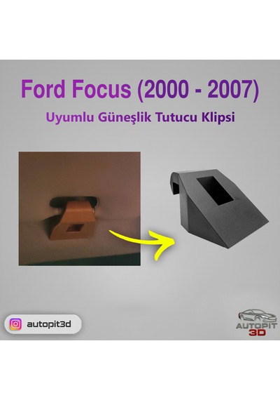 Ford Focus 2000 2007 Uyumlu Güneşlik Tutucu Klipsi Güneşlik Tutucu Klipsi