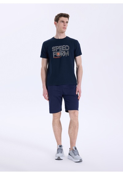 Discovery Expedition Lacivert Pamuk Karışımlı T-shirt D6sm-tst3706