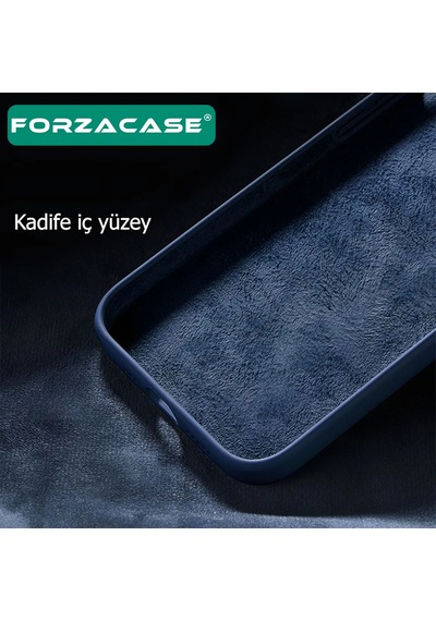 Forzacase Realme C53 İle Uyumlu Liquid Serisi İçi Kadife Lansman Silikon Kılıf Siyah