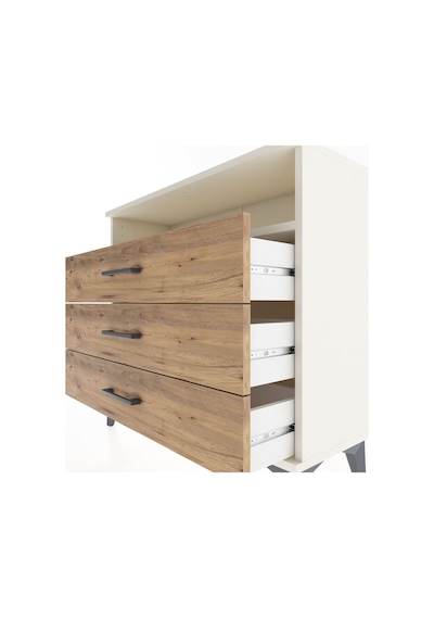 Arges Şifonyer Tek Raflı 3 Çekmeceli 88x30x80 Aytaşı-çam Aytaşı