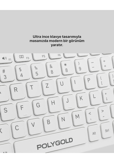 Kablosuz Klavye Mouse Takımı - Ergonomik, Sessiz Ve Enerji Tasarruflu Optik