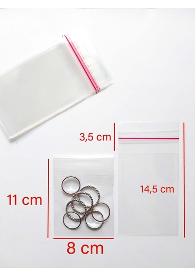 Yapışkanlı Jelatin Paket 100'lü 8 x 15 CM