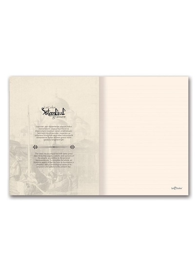 İstanbul Gravür Mini Journal Çizgili Külliye