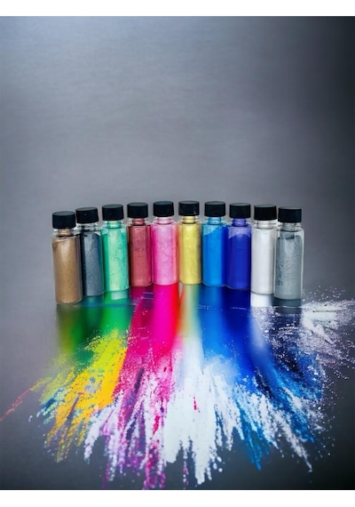 Epoksi Bazlı Sedefli Toz Pigment 10 Renk 20 ML