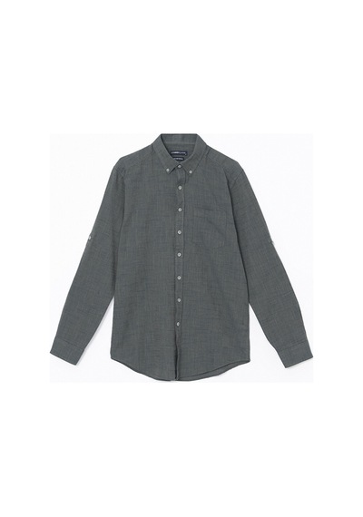 Lcwaıkıkı Classic Yeşil Regular Fit Uzun Kollu Armürlü Erkek Gömlek