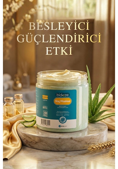 Bidoze Kolajen & Keratin Özlü Onarıcı Saç Maskesi 500 ML