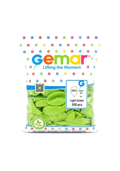 İç Mekan - Fıstık Yeşil Balon 10 Inc - 26cm - 100pcs Bx40 Diğer