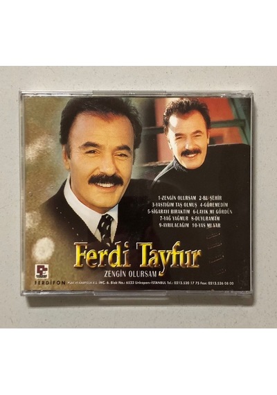 Ferdi Tayfur Zengin Olursam Cd Jelatininde Dönem Baskı