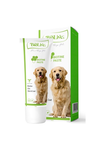 Biolive Köpekler İçin Biotin Deri ve Tüy Sağlığı Paste 100 G