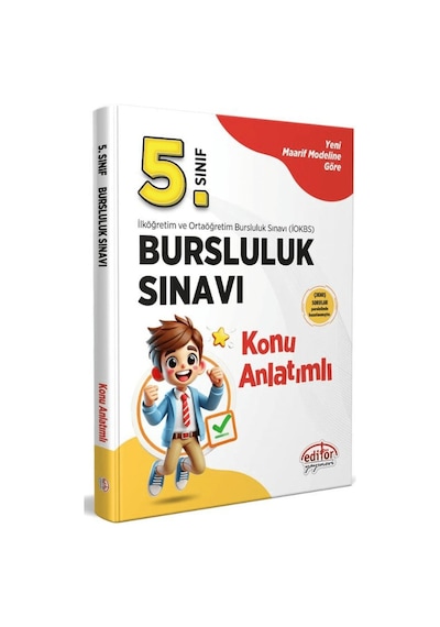 5.sınıf Bursluluk Sınavı Konu Anlatımlı Karekod Çözümlü / Komisyon / Editör Yayınevi / 9786052806685