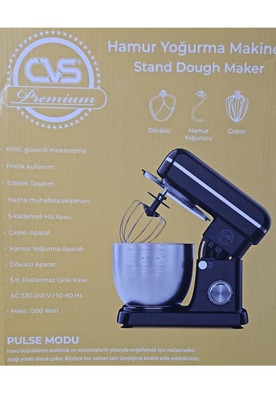 Cvs Hamur Yoğurma Makinesi 1300w 5 Lt Dn 4658