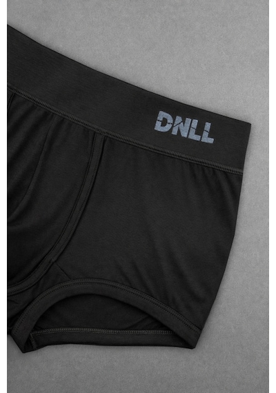 Donella 2li Özel Viskon Kemer Lastik Siyah Erkek Boxer Siyah