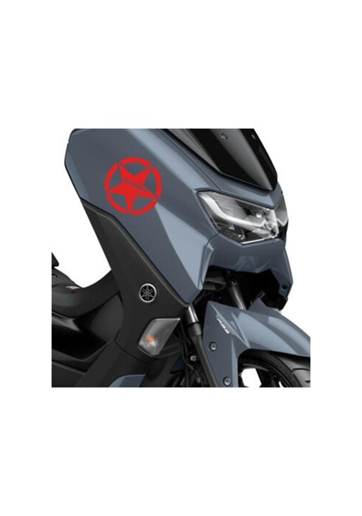 Deeb Army N-Max Yıldız Sticker Etiket Mat Kırmızı 2 Adet