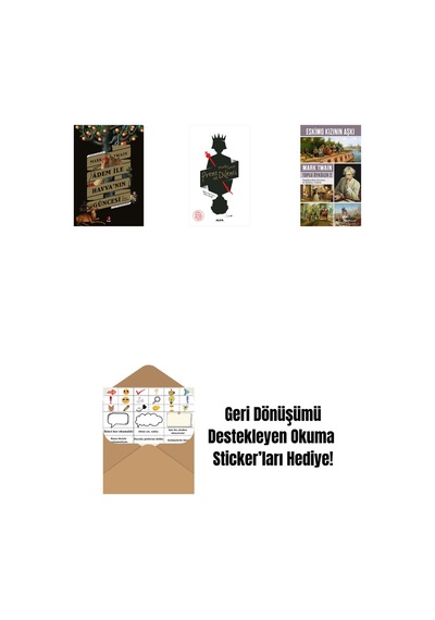 Adem İle Havva Nın Güncesi + Prens Ve Dilenci + Eskimo Kızının Aşkı + Okuma Sticker'ları