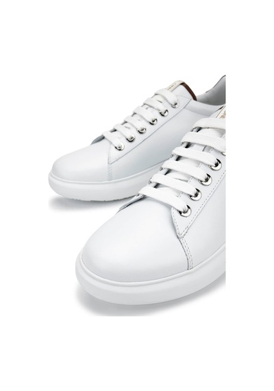 Mario Valentino Unisex Hakiki Deri Beyaz/kahverengi Sneakers & Spor Ayakkabı 1040 95b2310 Ayk Y25 Whıte/brown Beyaz - Kahverengi