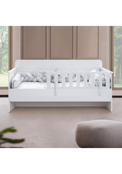 Karyola, Mira Montessori Karyola - Beyaz + 1 Adet Comfort Yatak
