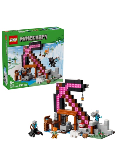LEGO® Minecraft® Kazma Madeni 21277 - 8 Yaş ve Üzeri Çocuklar için Video Oyunu Temalı, Dekoratif Yaratıcı Oyuncak Yapım Seti (530 Parça)