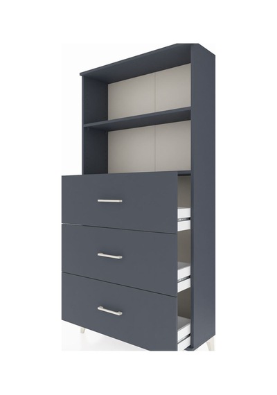 Arges Dolap 2 Raflı 3 Çekmeceli 88x30x182 Antrasit-antrasit Antrasit Arges Dolap 2 Raflı 3 Çekmeceli 88x30x182 Antrasit-antrasit Antrasit