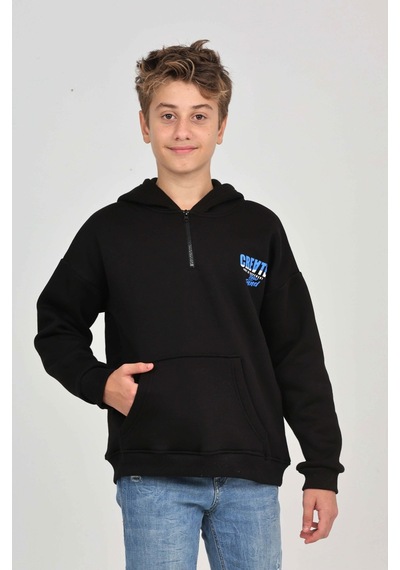 Toontoy Kids Toontoy Erkek Çocuk Create Baskılı Sweatshirt Siyah