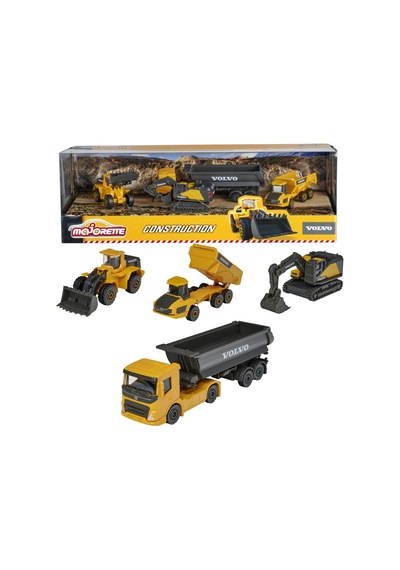 Majorette 1:64 Giftpack 4'lü Araçlar Serisi Volvo Construction