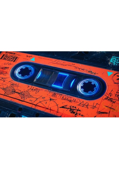 Oryn Cassette / Edition 90x40cm Gaming Mousepad - 3mm Kalınlık Turuncu