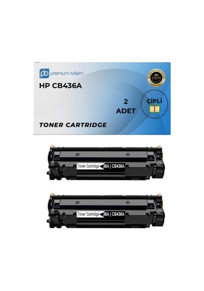 36a Cb436a Uyumlu  Toner 2 Adet - Hp Laserjet M1522n Mfp M1523nf Mfp M1120 Mfp P1505 P150n