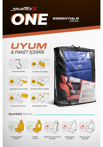 Selectedfit One Design Universal Oto Koltuk Kılıfı 02229208
