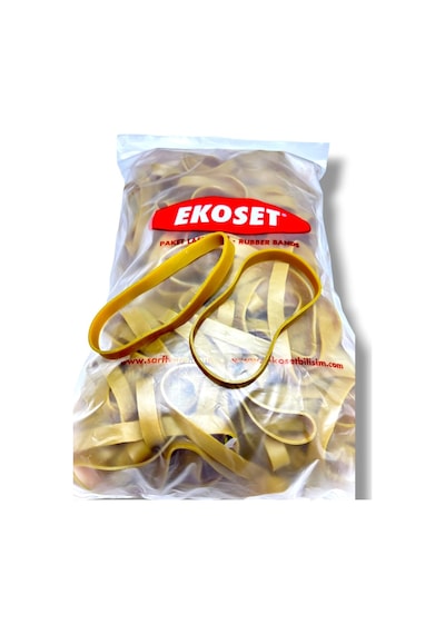 Kauçuk Ekstra Kalın Paket Lastiği 130x10mm 500 Gram 5li Paket