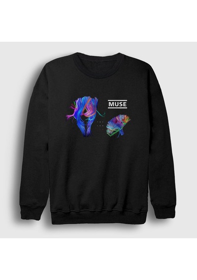 Presmono Unisex The 2nd Law Muse Sweatshirt Siyah
