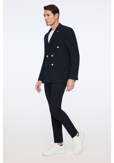 Morven Erkek Lacivert Poliviskon Trend Desenli Slim Fit Sivri Yaka Kruvaze Takım Elbise 26ms001018200 Lacivert Morven Erkek Lacivert Poliviskon Trend Desenli Slim Fit Sivri Yaka Kruvaze Takım Elbise 26ms001018200 Lacivert