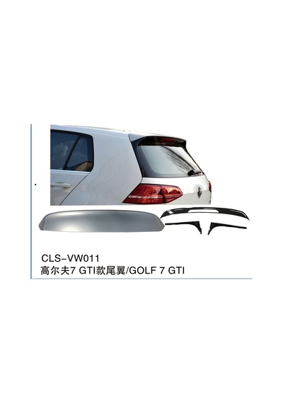 Vw Golf 7 Gti Bagaj Üstü Spoiler 4 Parça Abs Plastik 2013-