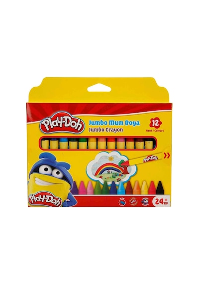 Silinebilir Jumbo Crayon Mum Boya 12 Renk Sarı