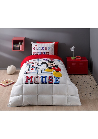 Özdilek Mickey Mouse Collage Tek Kişilik Disney Lisanslı Lastikli Fitted Çarşaf Çocuk Uyku Seti 409254