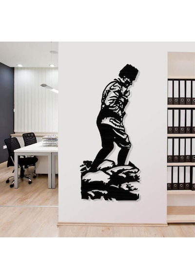 Atatürk Kocatepe Metal Poster Ev Ofis Duvar Süs Hediye Tablo