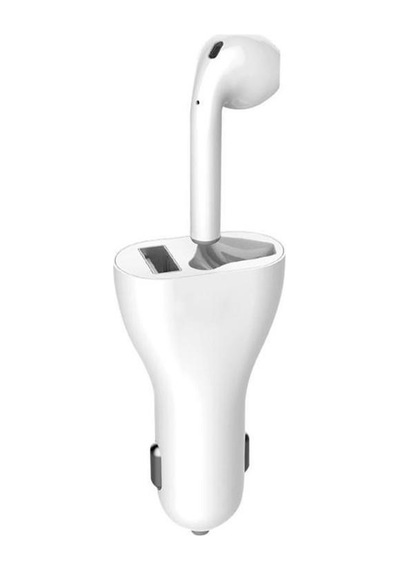 Mf Product Jettpower 0180 Araç Şarjı & Mono Bluetooth Kulaklık Beyaz