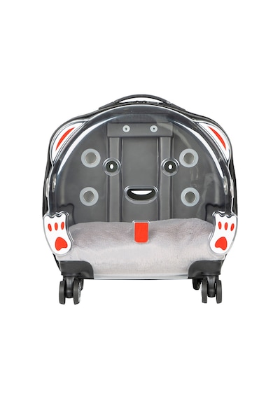Ice Pet Tekerlekli Çekçekli Kedi Köpek Taşıma Valizi, 42x44 X23 Cm, Gri