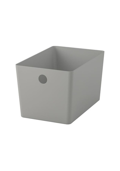 Ikea Kuggıs Kutu, Açık Gri, 18x26x15 Cm