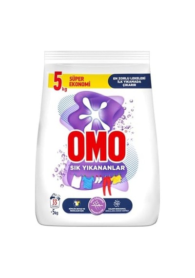 Sık Yıkananlar Beyazlar Ve Renkliler Toz Deterjanı 5 Kg