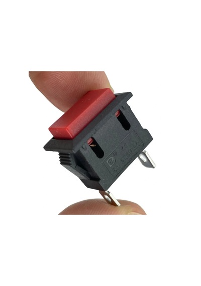 Ic-180k-1 Kırmızı Dikdörtgen Yaylı Plastik Buton 2p Pbs-101