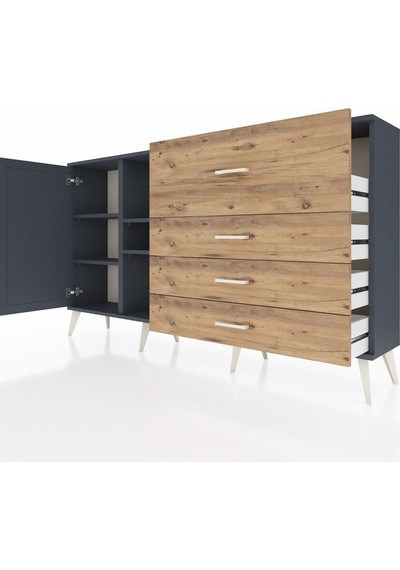 Arges Konsol 4 Raflı 4 Çekmeceli Tek Kapaklı 176x30x99 Antrasit-antrasit/çam Antrasıt/atlas Çam - Antrasıt Arges Konsol 4 Raflı 4 Çekmeceli Tek Kapaklı 176x30x99 Antrasit-antrasit/çam Antrasıt/atlas Çam - Antrasıt