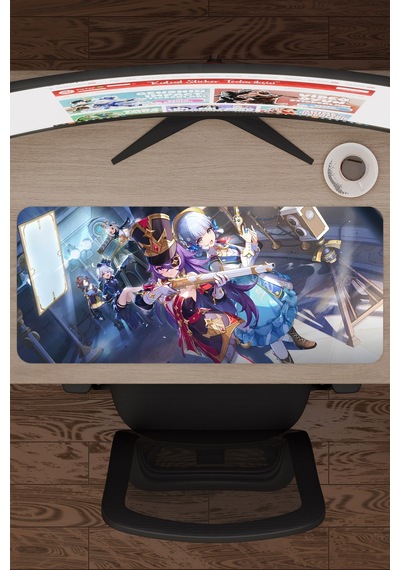 Chevreuse Genshin Impact Anime Gacha V5 - 70x30 Xl Gaming Mouse Pad Fare Altlığı