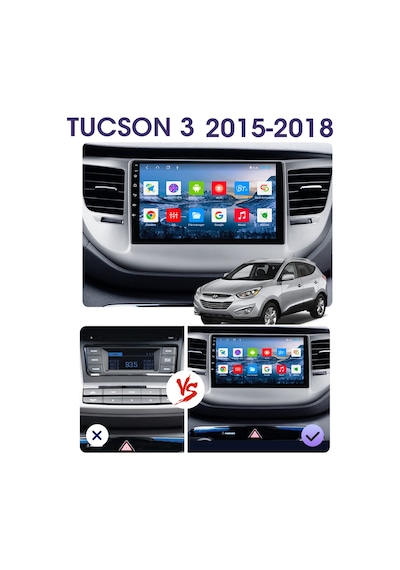 Exvol Hyundai Tuscon Android Multimedya 9 İnc Hd Ips Ekran Ram 2GB Hafıza 32 GB
