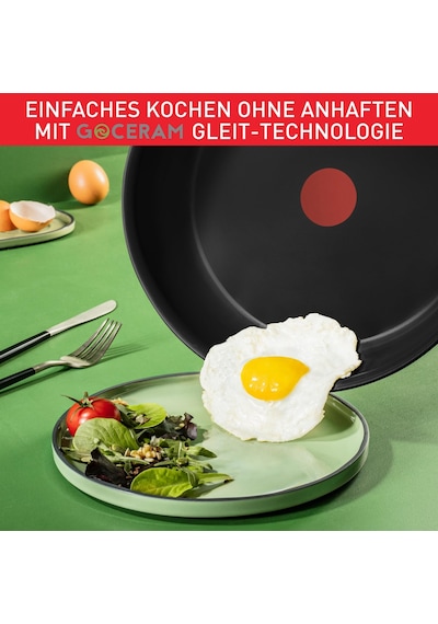 Tefal Duetto Tava Seti, 3 Parça. 20/24/28 Cm, Go Ceram Seramik Yapışmaz Kaplama, Termal Sinyal, Perçinli Sap, Her Türlü Sobaya Uygun, Paslanmaz Çelik, G766s334 Siyah Tefal Duetto Tava Seti, 3 Parça. 20/24/28 Cm, Go Ceram Seramik Yapışmaz Kaplama, Termal Sinyal, Perçinli Sap, Her Türlü Sobaya Uygun, Paslanmaz Çelik, G766s334 Siyah