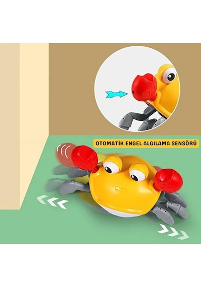 Oyuncak Emeklemeye Yardımcı 3 Kademeli Hız Kapatıp Açılabilen Müzikli Sensörlü Dahili Şarjlı Ye