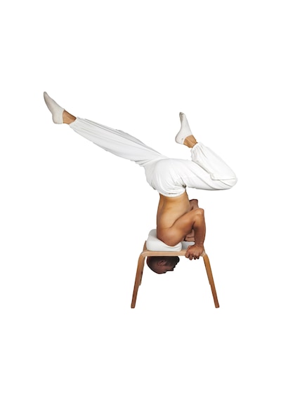 Ovvo Yoga Sandalyesi Headstand Bench - Chair Siyah